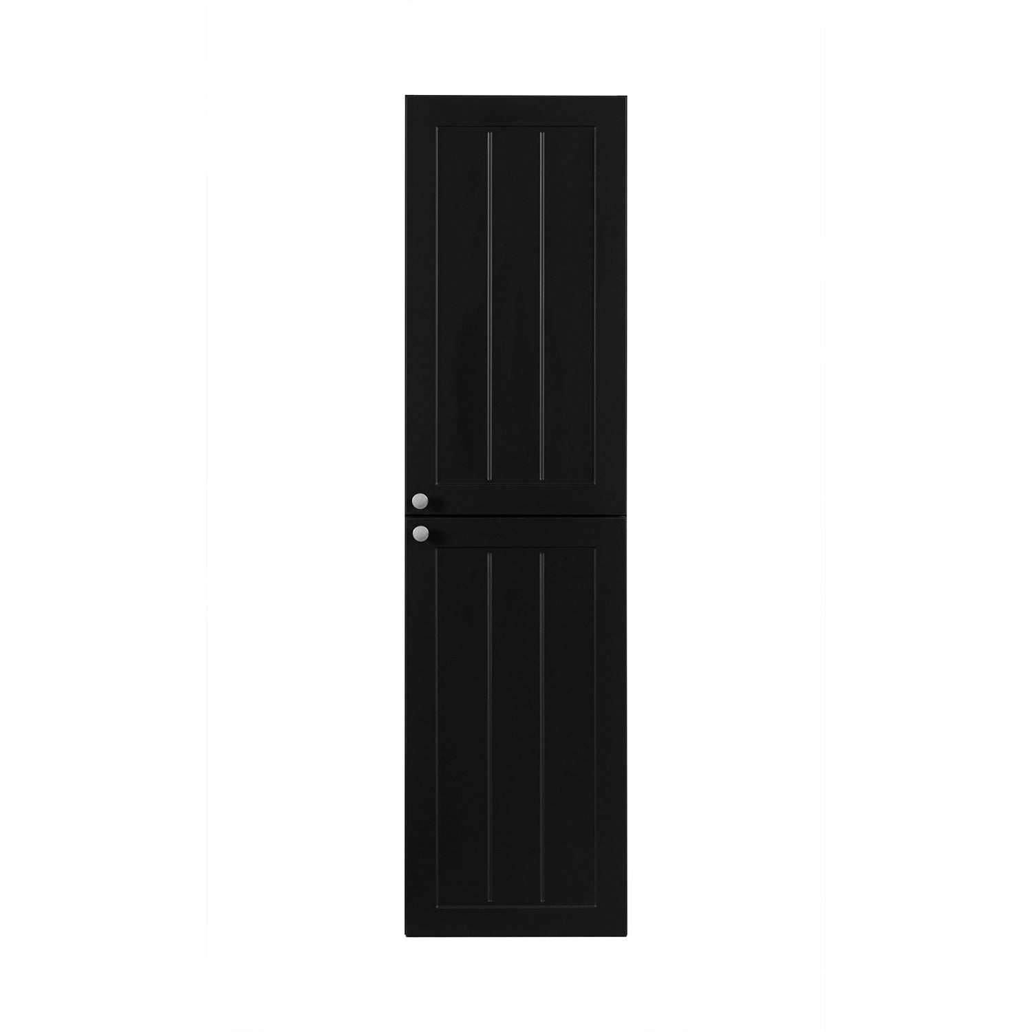 Gusto Scandi Style Tall Bathroom Wall Cabinet - Black