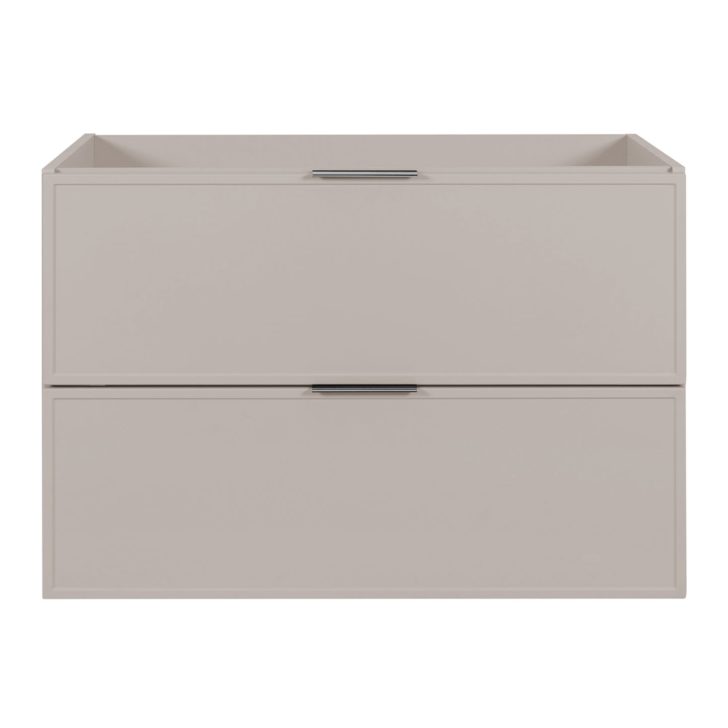 Simple Modern 2 Drawer Bathroom Cabinet Vanity Unit 80cm - Cashmere