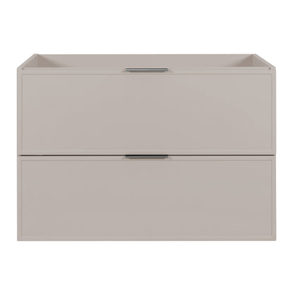 Simple Modern 2 Drawer Bathroom Cabinet Vanity Unit 80cm - Cashmere