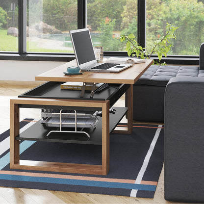 NUO Lift Top Coffee Table Contemporary Style - Artisan Oak / Anthracite