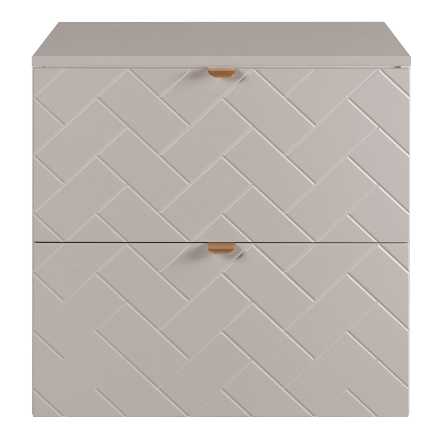 Trend Herringbone Pattern Door 120cm Bathroom Cabinet Vanity Unit with Worktop - Cashmere