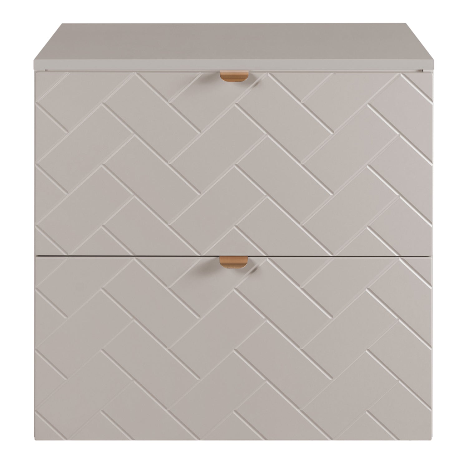 Trend Herringbone Pattern Door 120cm Bathroom Cabinet Vanity Unit with Worktop - Cashmere