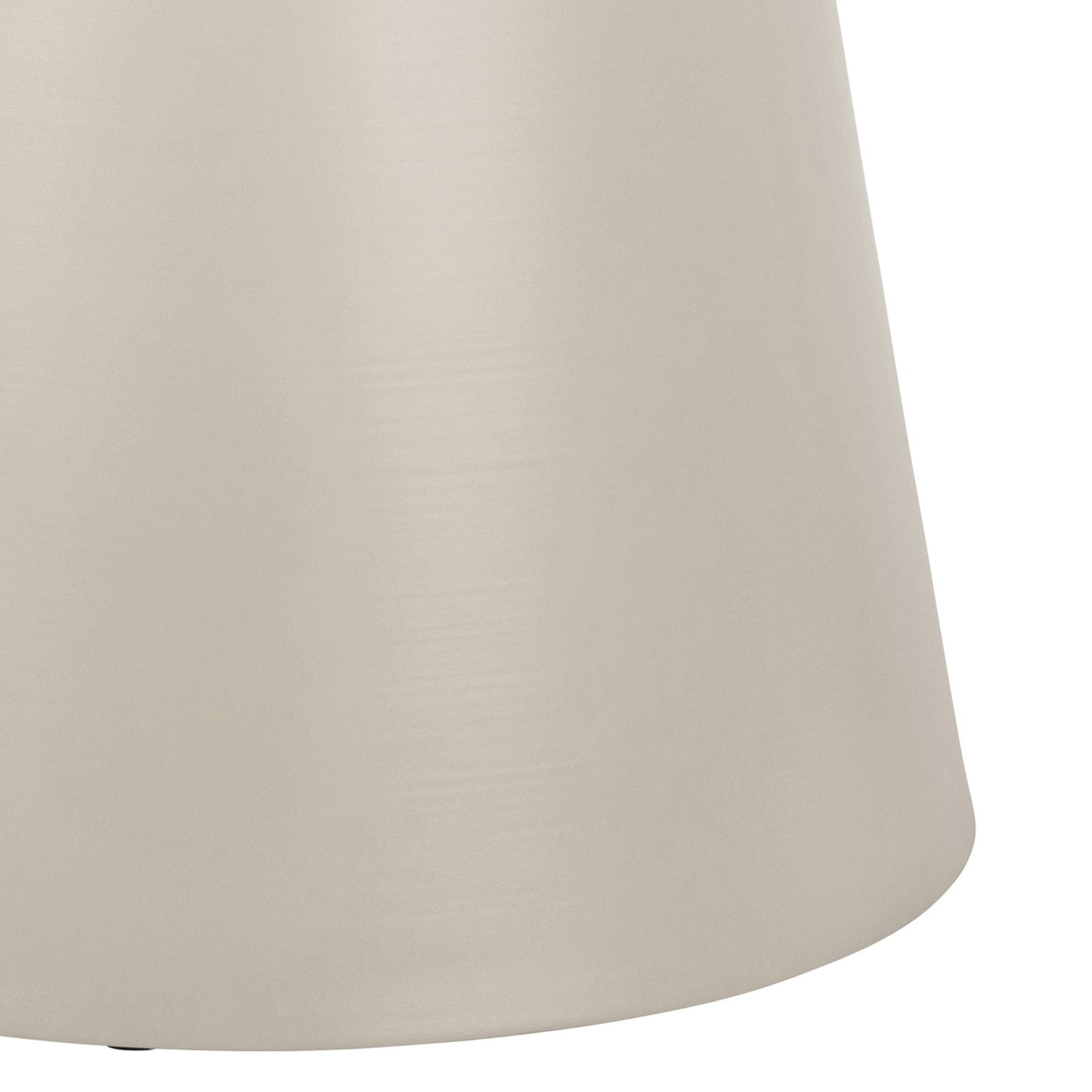 Bosco Dining Table Round Modern Steel Base & Wood Veneer - Natural Oak /Cashmere