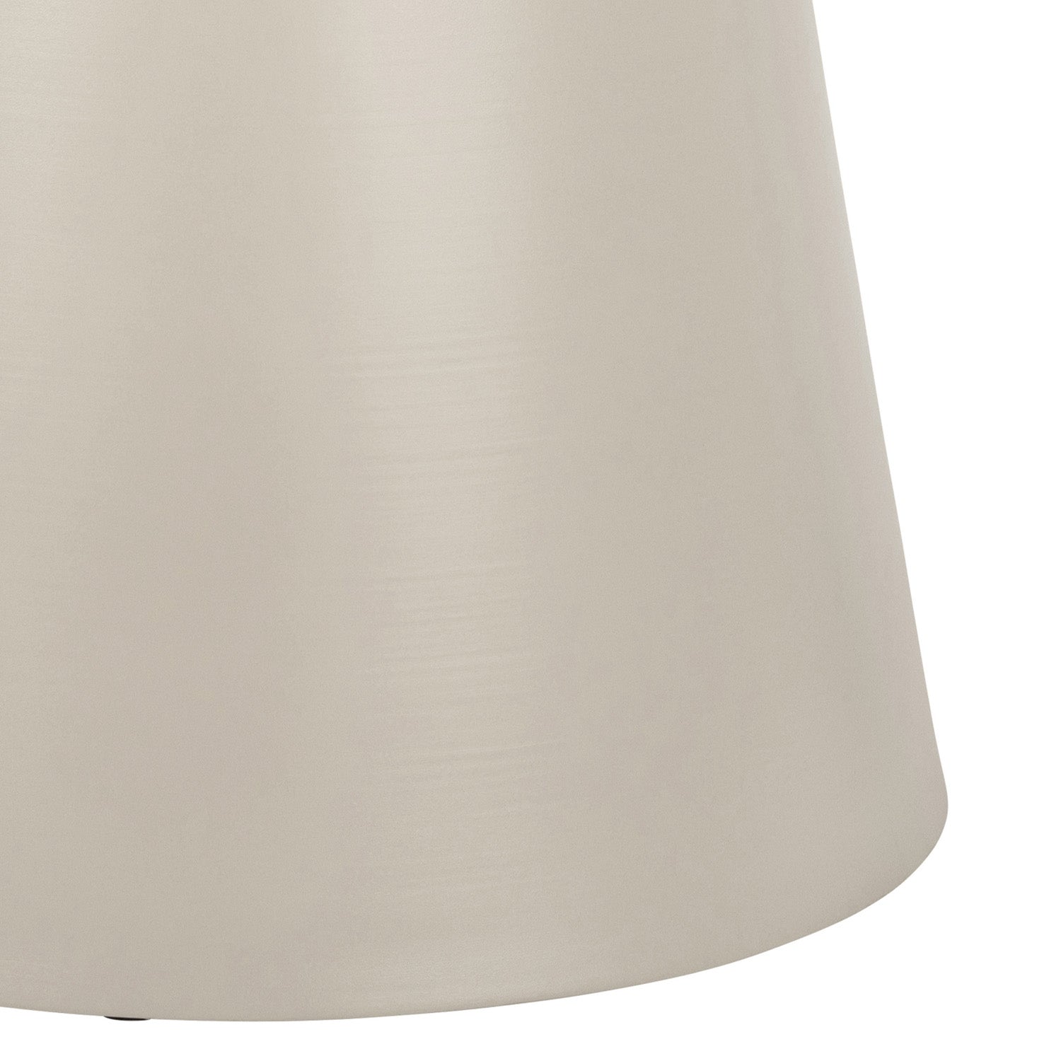 Bosco Dining Table Round Modern Steel Base & Wood Veneer - Natural Oak /Cashmere