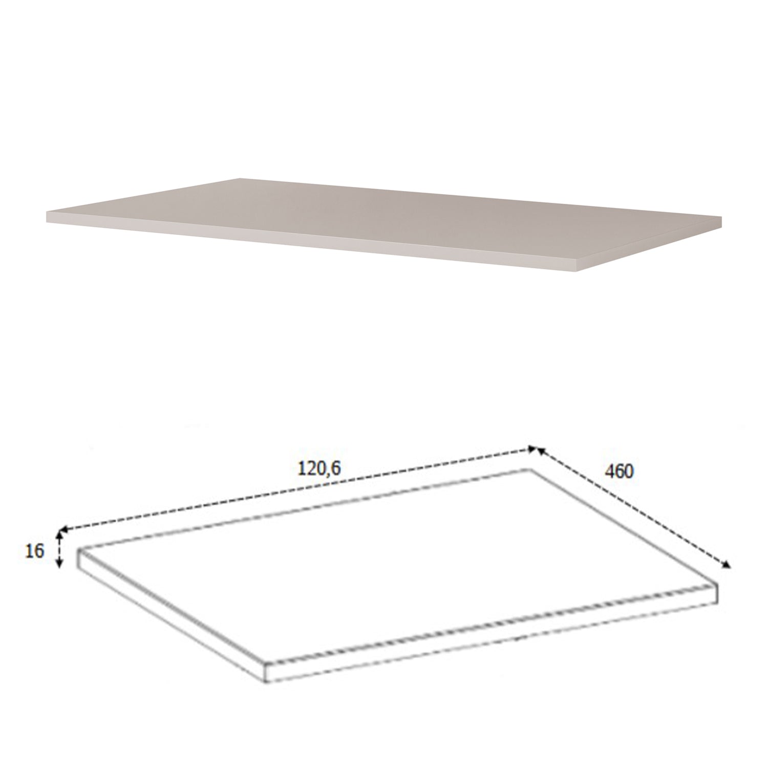 Trend Herringbone Pattern Door 120cm Bathroom Cabinet Vanity Unit with Worktop - Cashmere