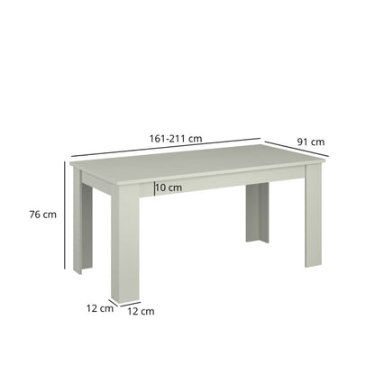 Karin Extendable Dining Table - Cashmere / Evoke Oak