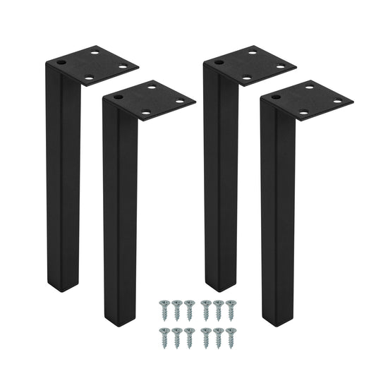 Set of 8 Legs for Bathroom Cabinets 15cm - Black