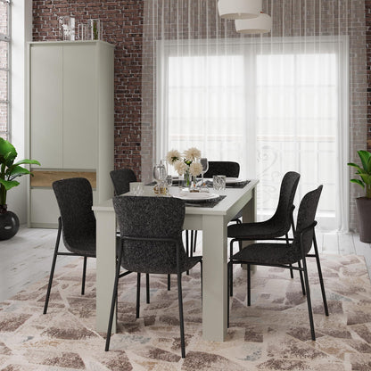 Karin Extendable Dining Table - Cashmere / Evoke Oak