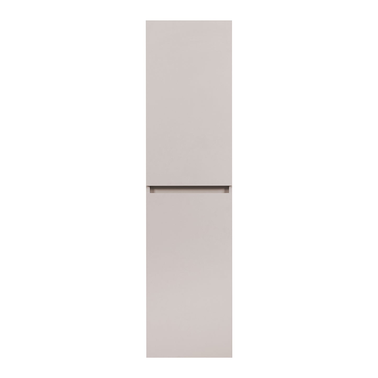 Simple Minimalist 2 Door Tall Bathroom Cabinet 136cm - Cashmere