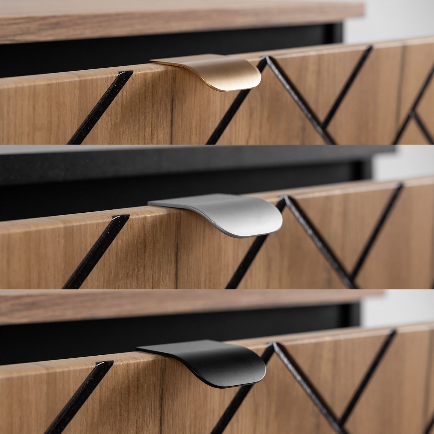 Trend Herringbone Pattern Door 120cm Bathroom Cabinet Vanity Unit with Worktop - Gold Craft Oak / Black