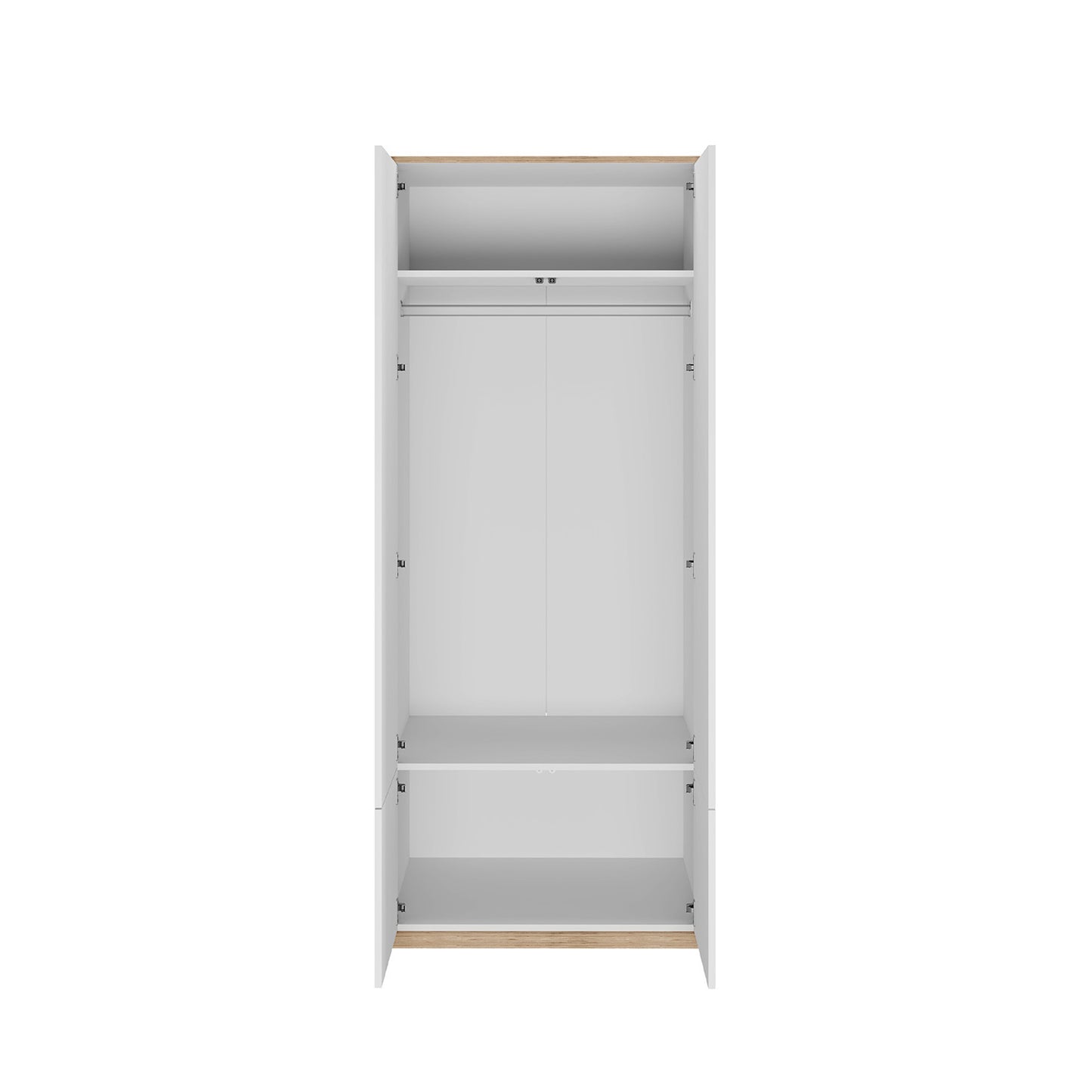Complex 4 Door Wardrobe Modern Style - White