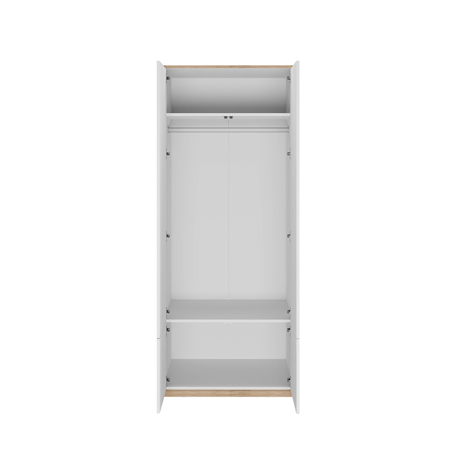 Complex 4 Door Wardrobe Modern Style - White