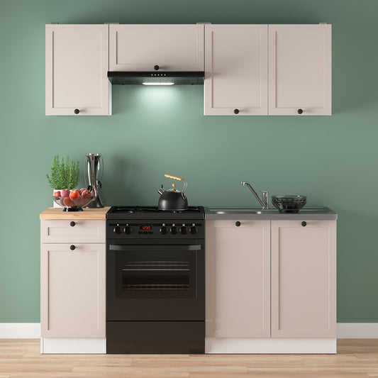 Summer 5 Unit Kitchen Cabinets Set 180cm - Cashmere Matt