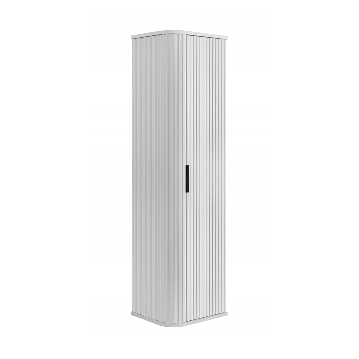 Elegance Glamour Style Tall Bathroom Wall Cabinet - White