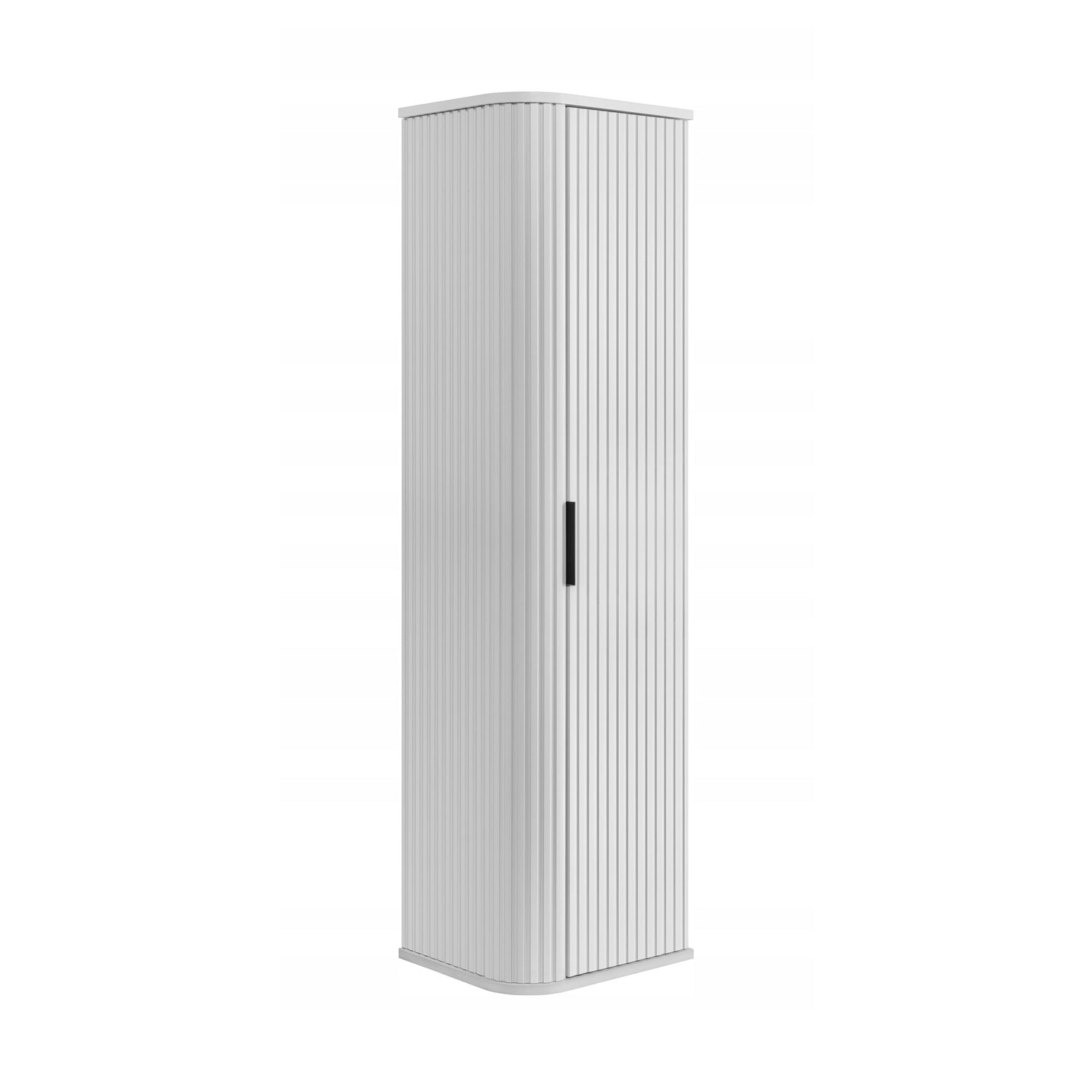 Elegance Glamour Style Tall Bathroom Wall Cabinet - White