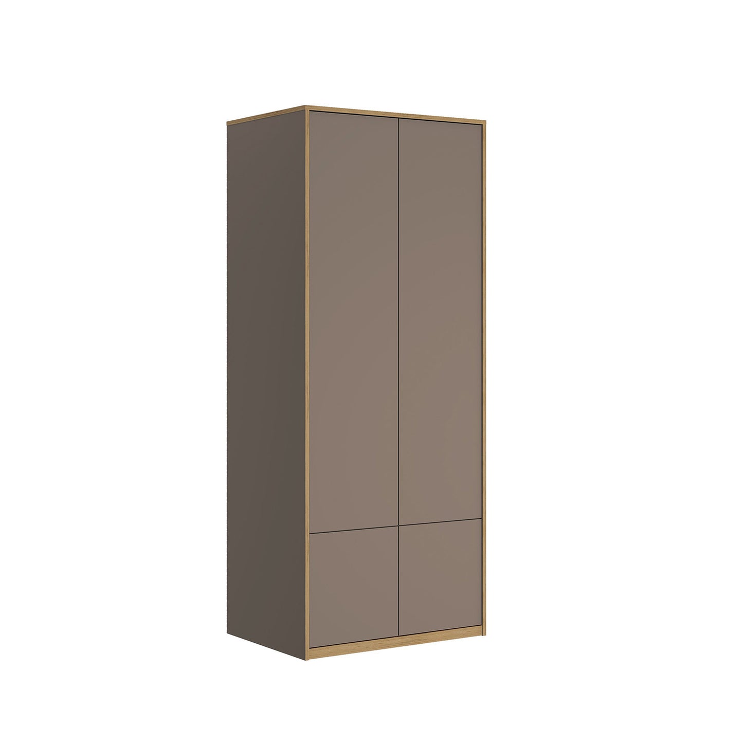 Complex 4 Door Wardrobe Modern Style - Grey