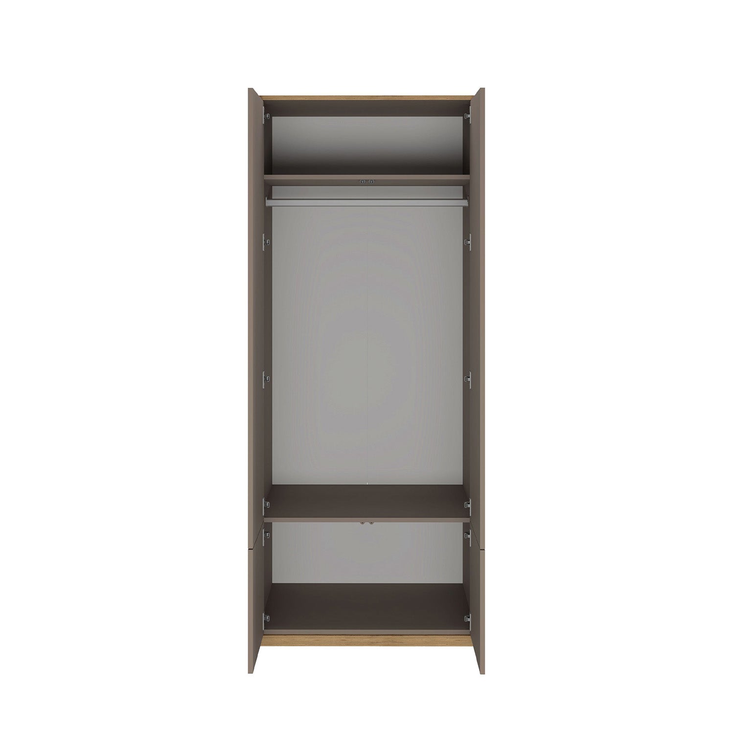 Complex 4 Door Wardrobe Modern Style - Grey