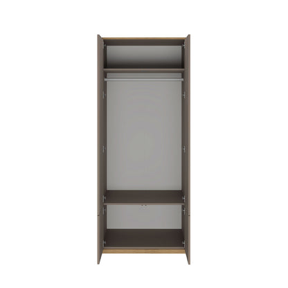 Complex 4 Door Wardrobe Modern Style - Grey