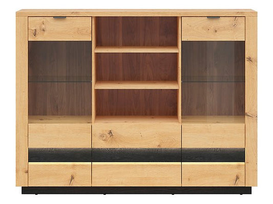 Ostia display cabinet KOM2W2S