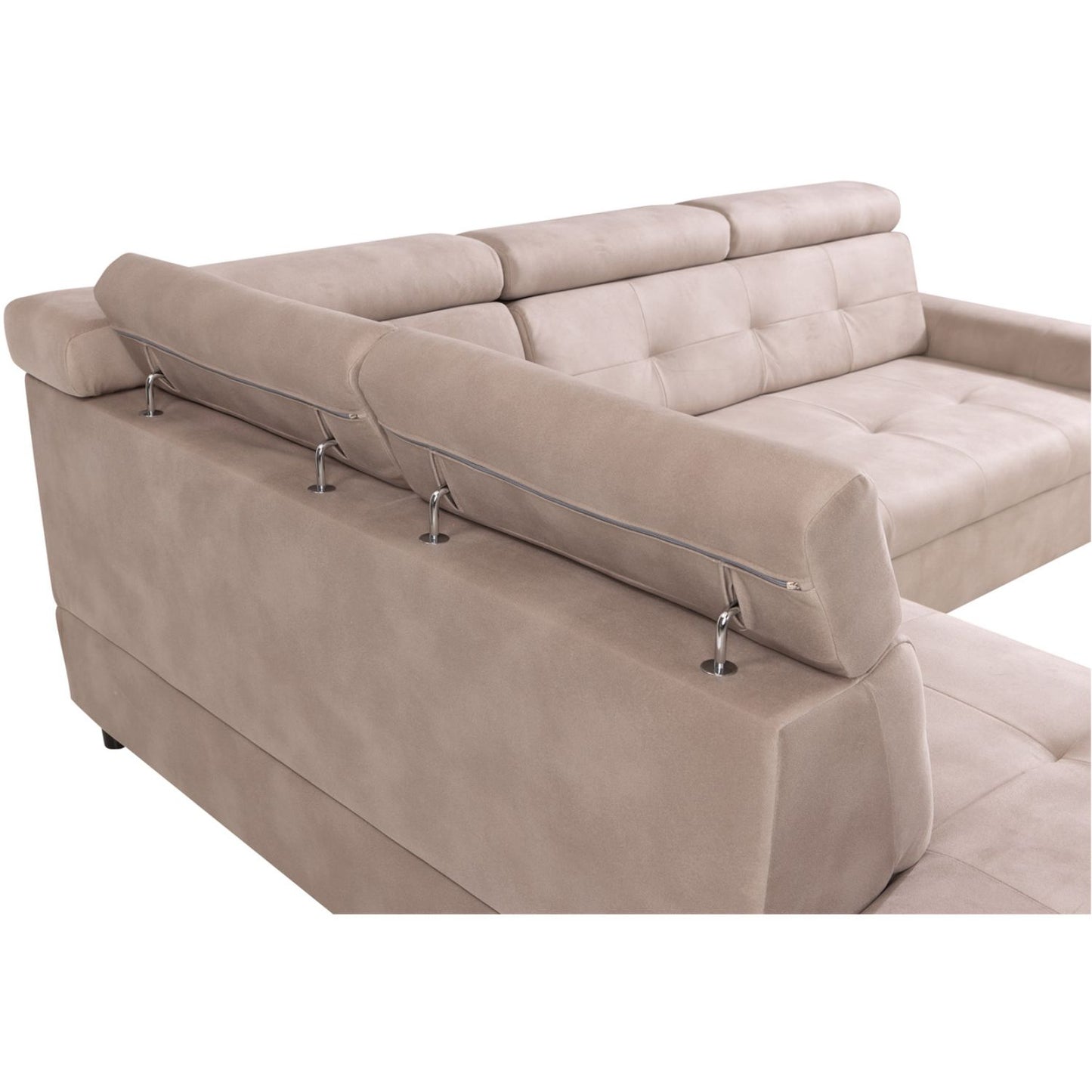 Matras Corner Sofa Bed with Storage- Beige