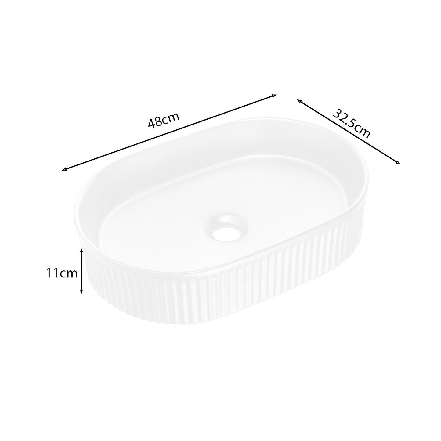 Nova Bathroom Cabinet 80cm with Worktop and Countertop Basin – Cashmere