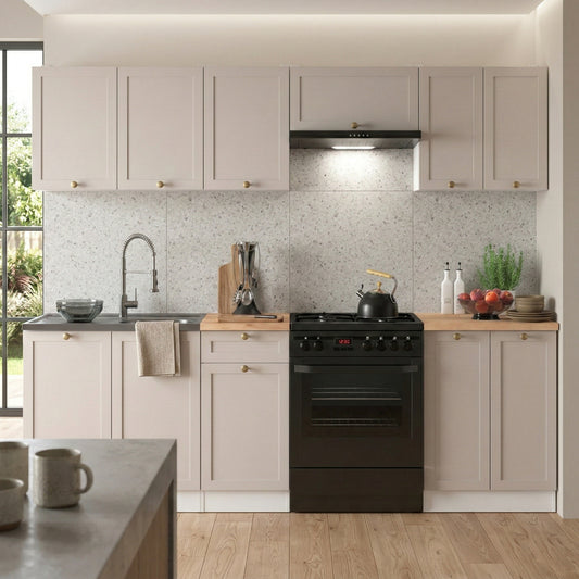 Summer 7 Unit Kitchen Cabinets Set 230cm - Cashmere Matt