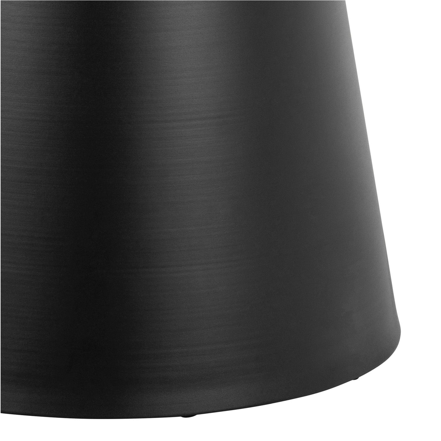 Bosco Dining Table Round Modern Steel Base & Wood Veneer - Natural Oak / Black