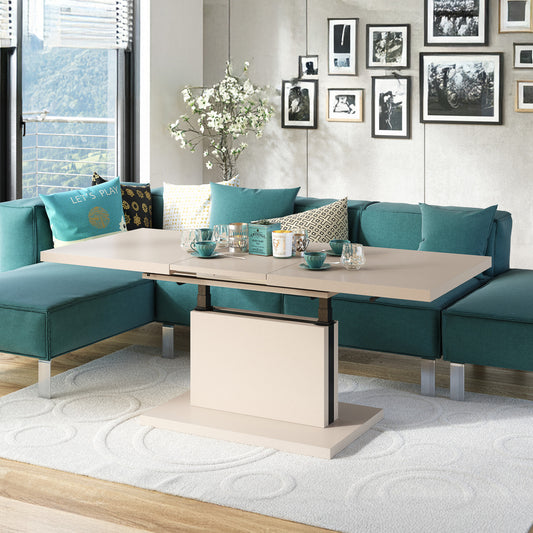 Astrid 70 - 2 in 1 Extending Coffee / Dining Table Anti-fingerprint - Cashmere Super Matt