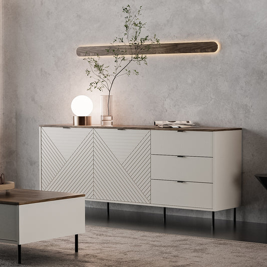 Evo 2 Door Wide Sideboard with Drawers