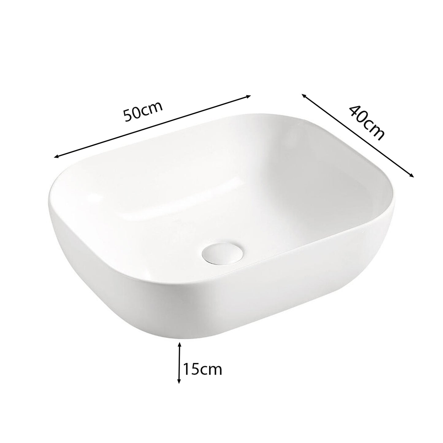 Luxor 3D Diamond Pattern 4 Drawer Bathroom Vanity Cabinet with Built-In Basin 120cm - Oak / Black