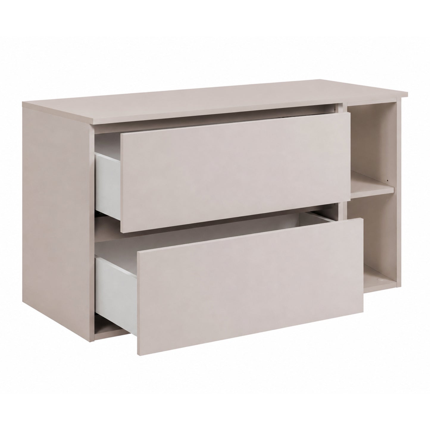 Simple Minimalist Bathroom Vanity Cabinets Set 100cm with Tall Unit & Worktop Basin - Cashmere
