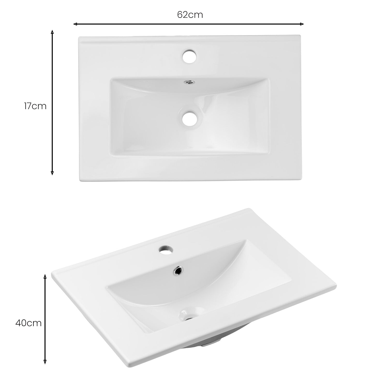 Viva Bathroom Vanity Unit with Basin 80 cm Ribbed Fluted - Cashmere