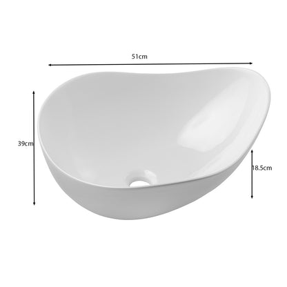 Luxor 3D Diamond Pattern 3 Door Bathroom Vanity Cabinet with 2 Round Worktop Basins 120cm - Oak / Beige