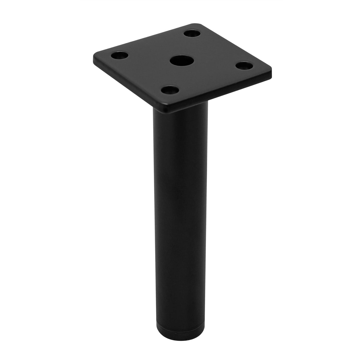 Set of 8 Round Legs for Bathroom Cabinets 15cm - Black