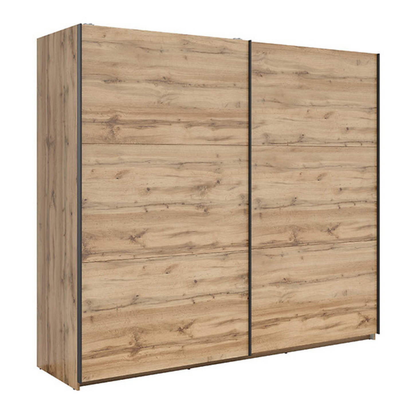 Exter 2 Door Sliding 220cm Wardrobe - Wotan Oak
