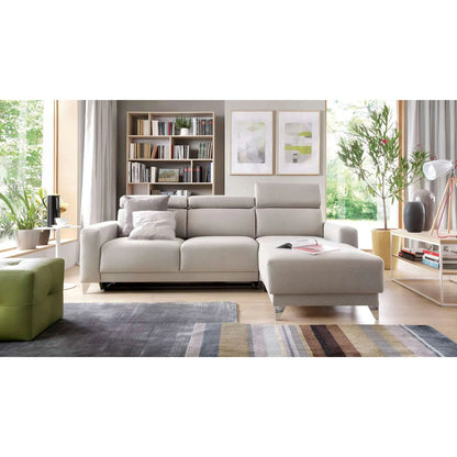 Kelly Corner Sofa Bed with Storage-Beige