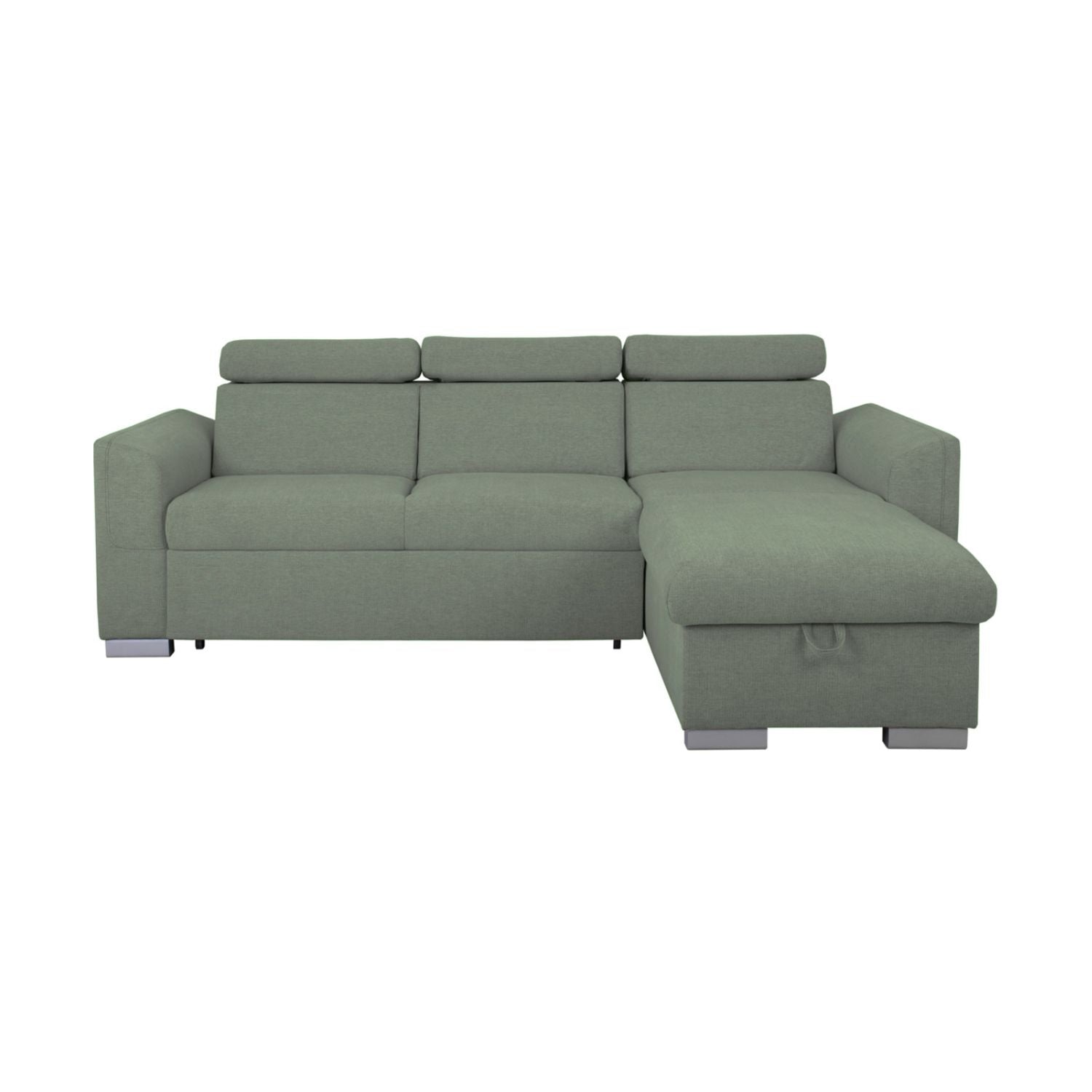 Evia Universal Corner Sofa with Storage- Green