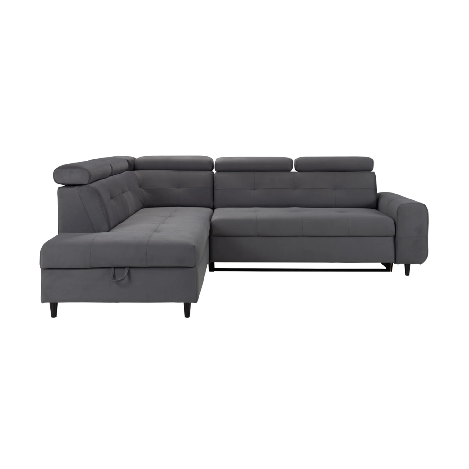 Matras Corner Sofa Bed with Storage- Dark Grey