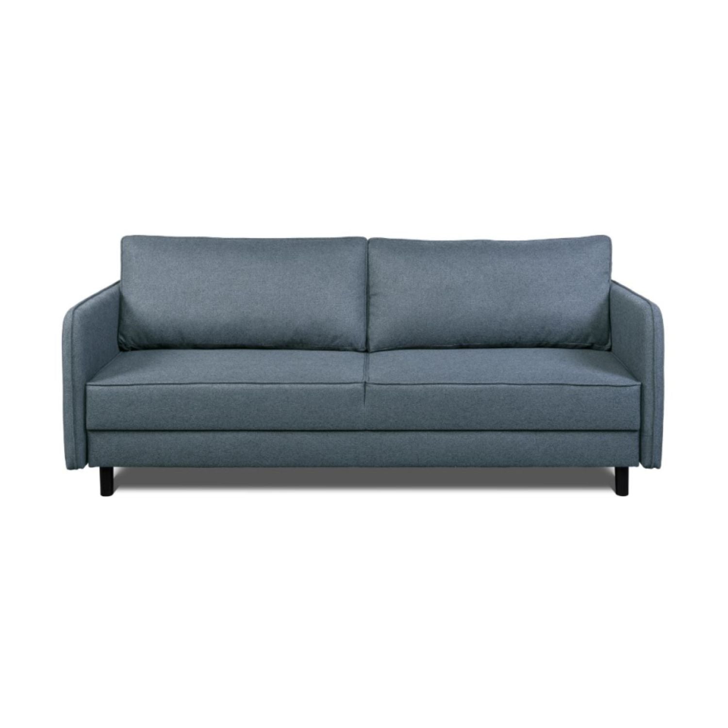 Bruno 3 Seater Sofa Bed with Storage -Blue Grey