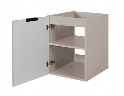 Flow 1 Door Fluted Bathroom Vanity Cabinet 40cm - Cashmere