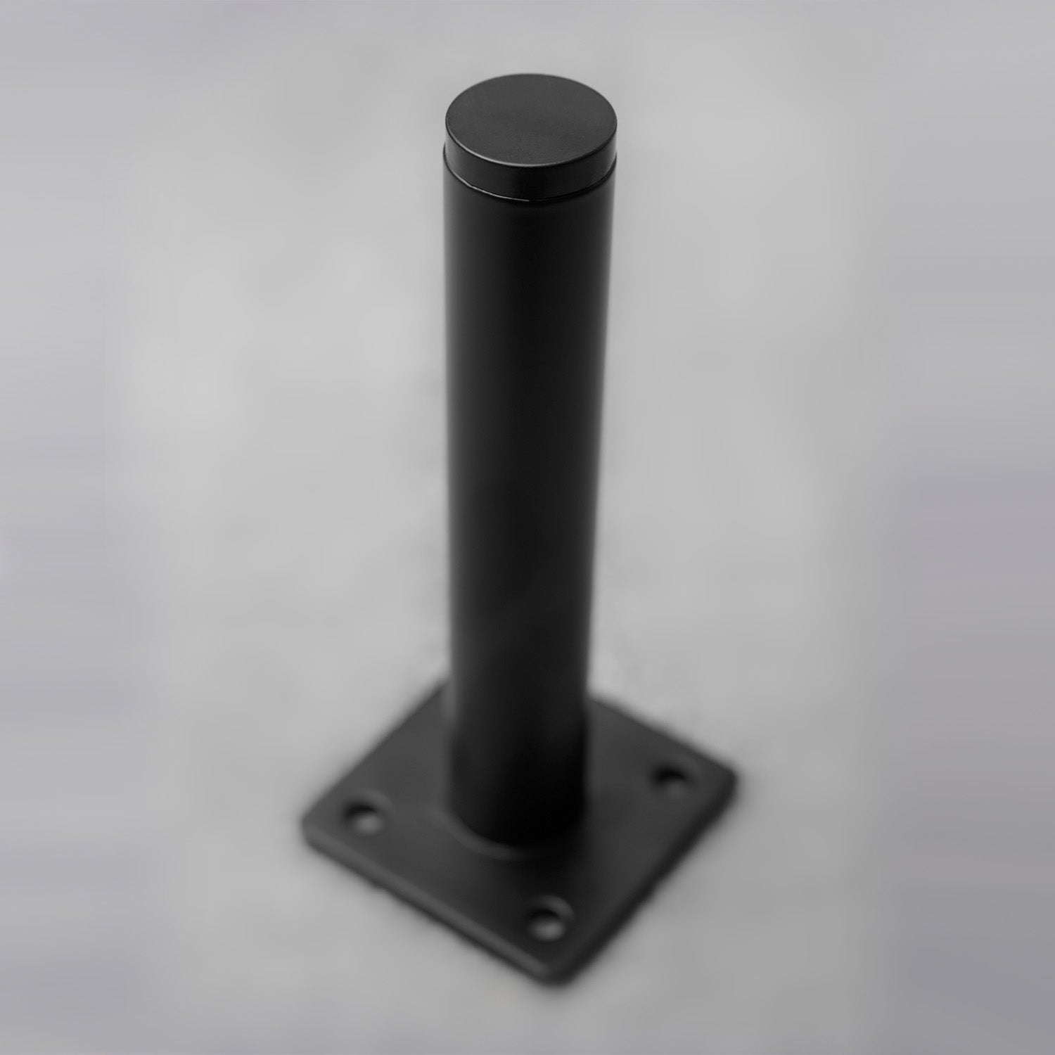 Set of 8 Round Legs for Bathroom Cabinets 15cm - Black