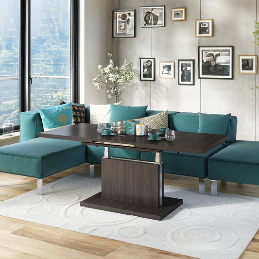 Astrid 80 - 2 in 1 Extending Coffee / Dining Table - Wenge