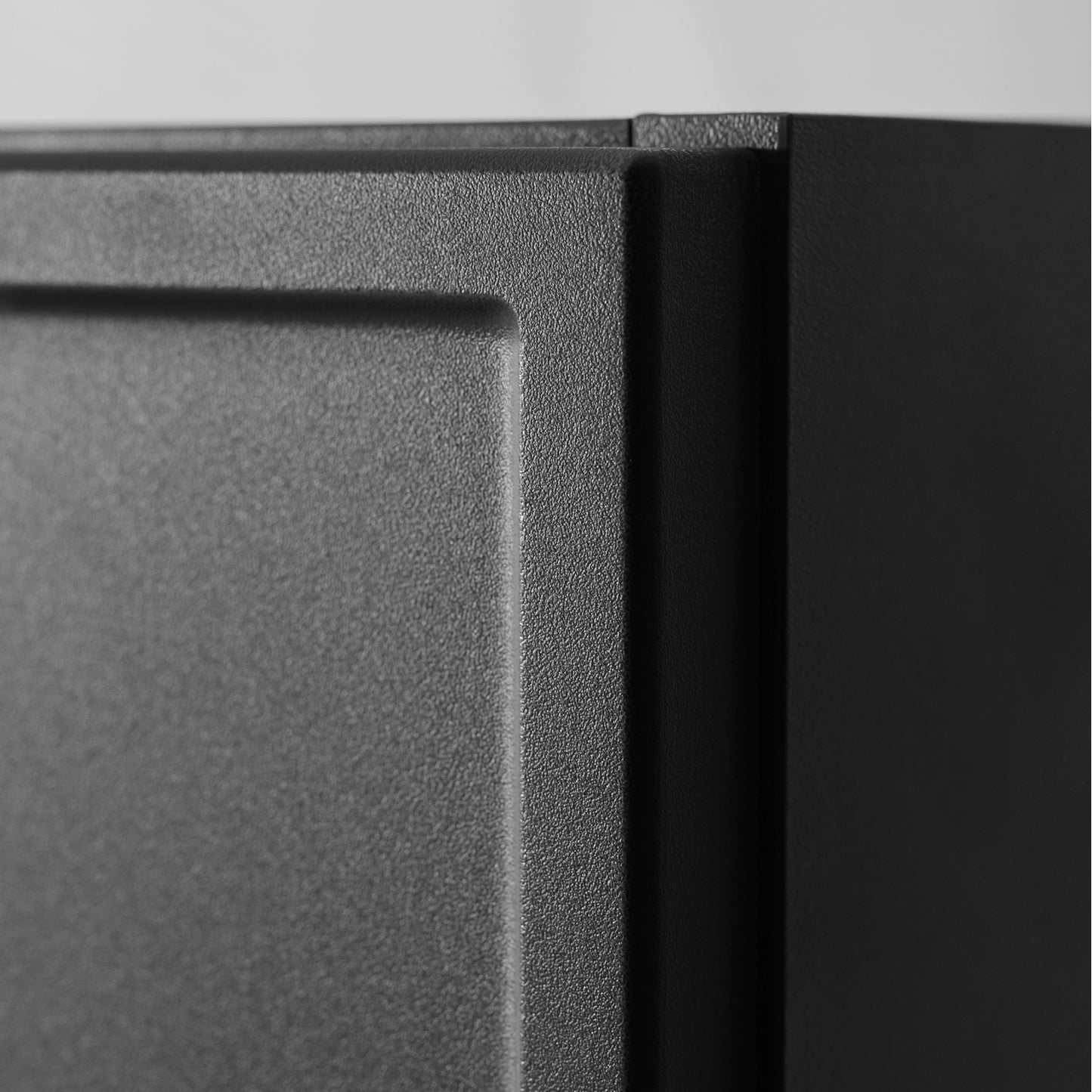 Simple Modern Minimal 2 Door Tall Bathroom Cabinet 136cm - Anthracite