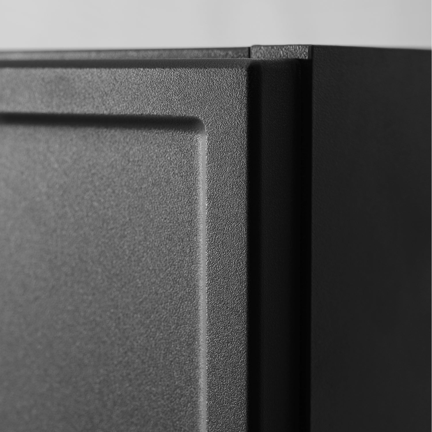 Simple Modern Minimal 2 Door Tall Bathroom Cabinet 136cm - Anthracite