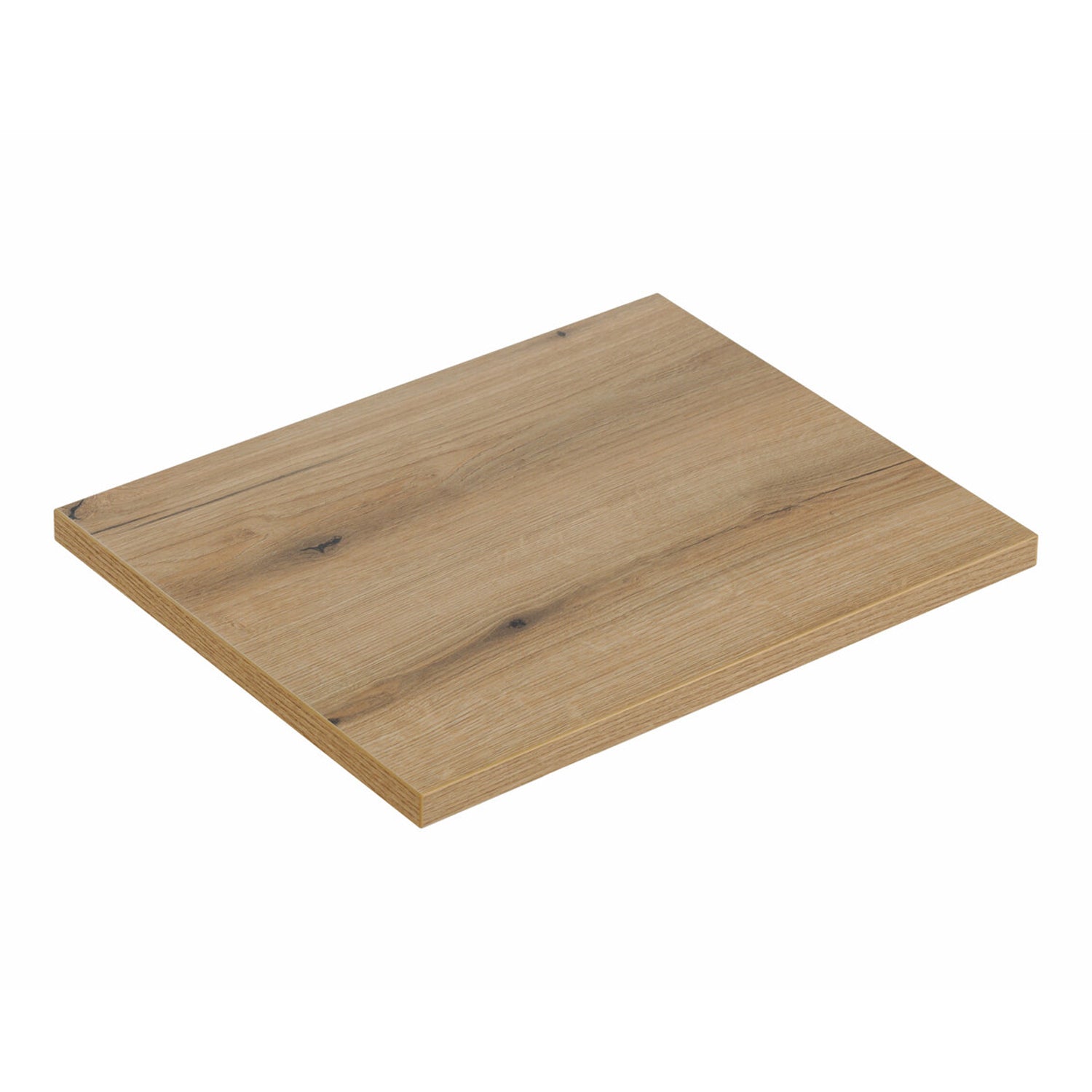 Line Reed 2 Drawer Bathroom Cabinet Vanity Unit 60cm with Worktop Basin - Sage / Oak