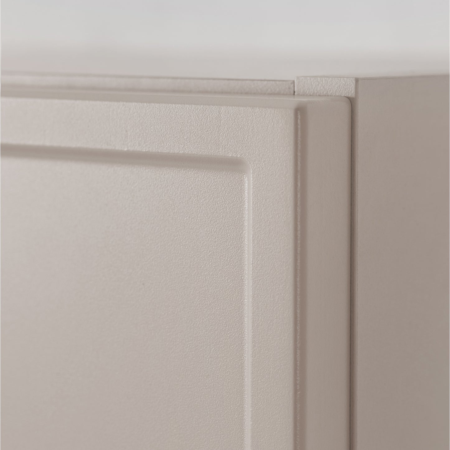 Simple Modern Minimal 2 Door Tall Bathroom Cabinet 136cm - Cashmere