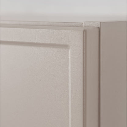 Simple Modern Minimal 2 Door Tall Bathroom Cabinet 136cm - Cashmere