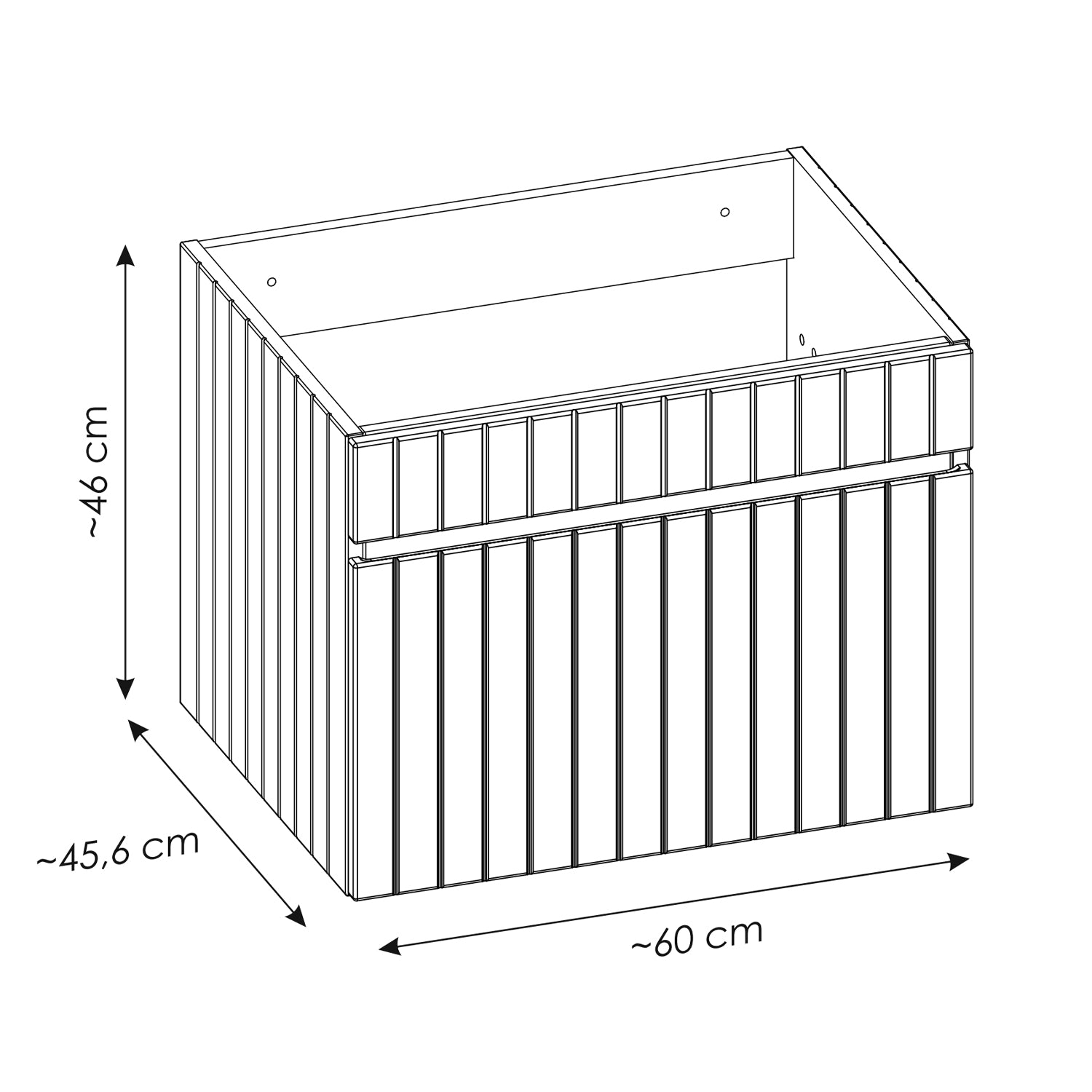 Iconic 60cm 1 Drawer Wall Mounted Bathroom Cabinet Vanity Unit with Worktop Basin - Rose