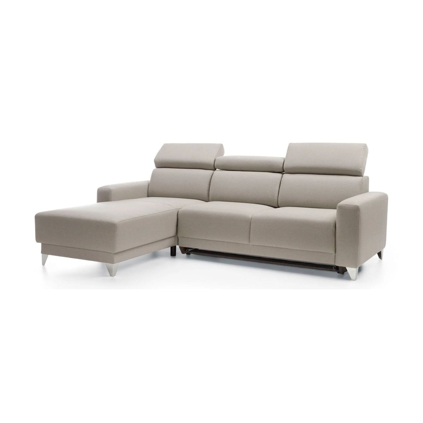 Kelly Corner Sofa Bed with Storage-Beige