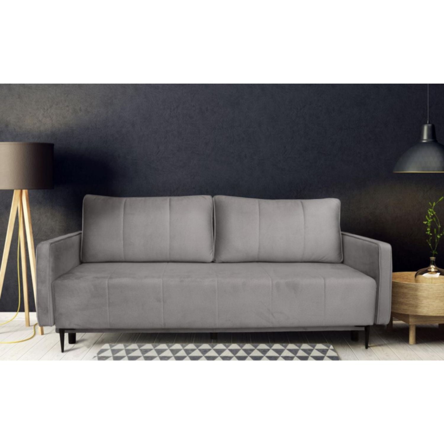 Calmo 3 Seater Sofa Bed with Storage - Brown